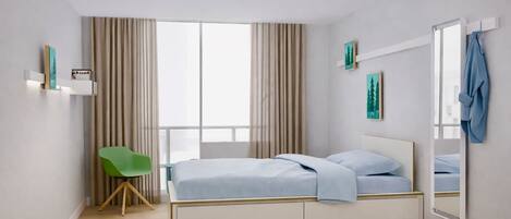 1 Schlafzimmer, Schreibtisch, WLAN, Bettwäsche