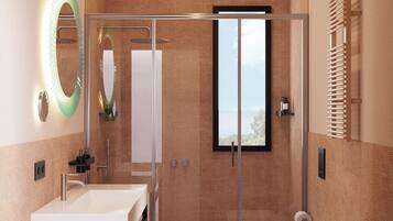 Suite, Balcony | Bathroom | Free toiletries, hair dryer, bidet, towels