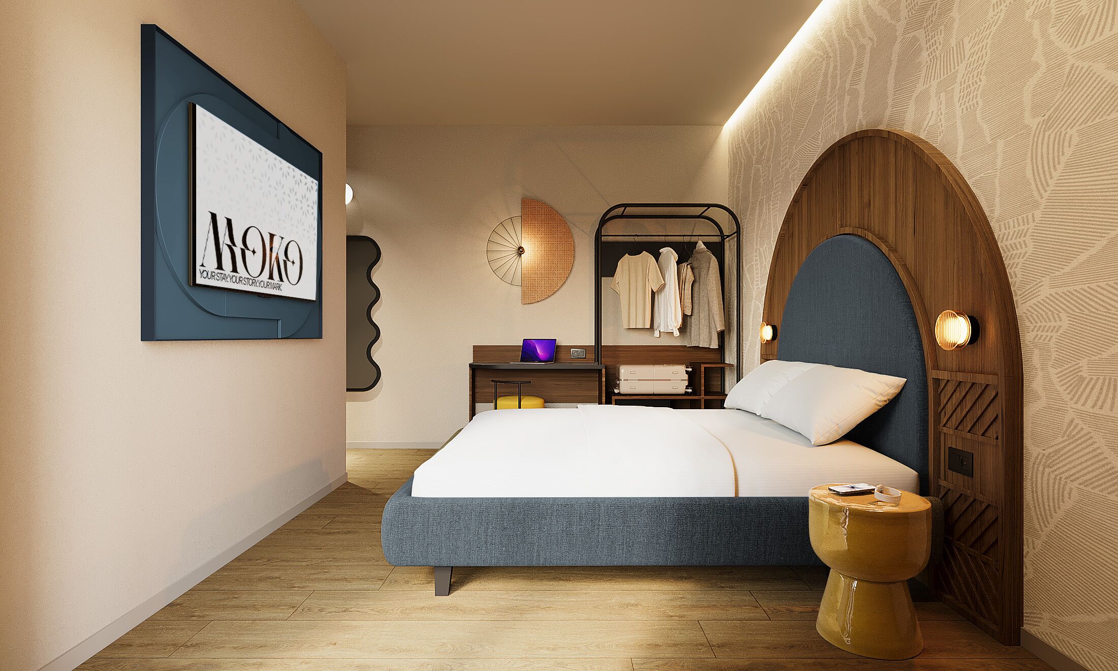 Schreibtisch, Bettwäsche