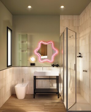 Shower, free toiletries, hair dryer, bidet - MOKO LIFESTYLE HOTEL-Nuova apertura 2026 (Milano Marittima)