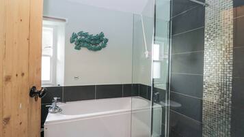 Shower, hair dryer