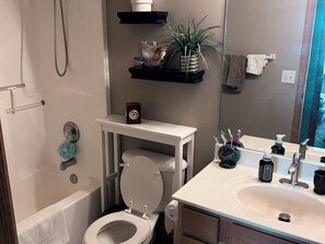 Shower, hair dryer, towels, toilet paper - West Omaha 3-bedroom house in quiet neighborhood, close to W Dodge Rd. (Omaha)