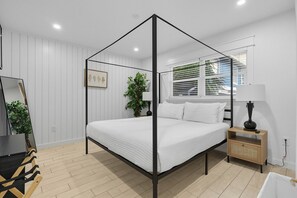 2 bedrooms, desk, iron/ironing board, WiFi - Walk to Beach|Heated Pool|Duplex w/ Private Entrances|Sleeps 8 (Holmes Beach)