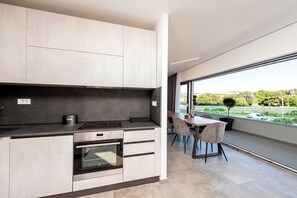 Fridge, microwave, oven, stovetop - Beachfront Villa Fresca (F4) Penthouse 6+1 guests (Bibinje)