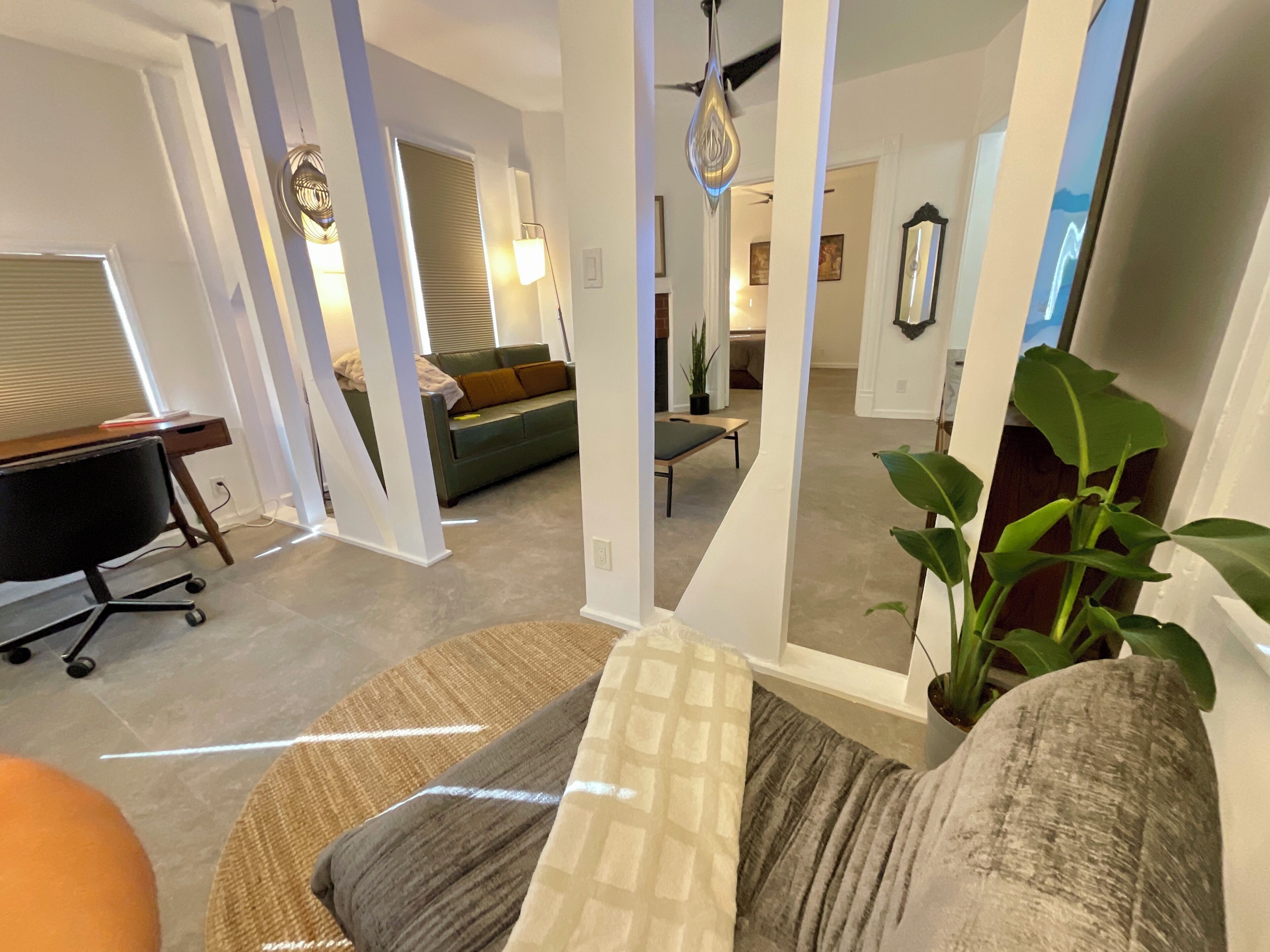 Deluxe Apartment, 1 Queen Bed with Sofa bed, Non Smoking, Kitchen | Living area | 75-inch Smart TV with digital channels, Netflix, Hulu