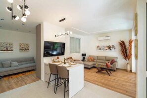 Apartment, 1 Bedroom, Smoking, Balcony | Living room - Bright Athens Getaway (Athens)