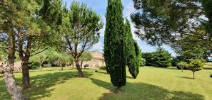 Property grounds - Maisonnette indépendante au calme - Quiet independent tiny-house - large garden (Châteauneuf-du-Rhône)