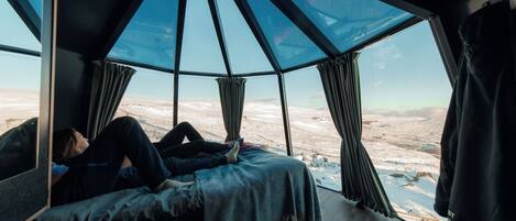 Cabin, quang cảnh núi | Bộ đồ giường cao cấp, truy cập Internet không dây miễn phí
