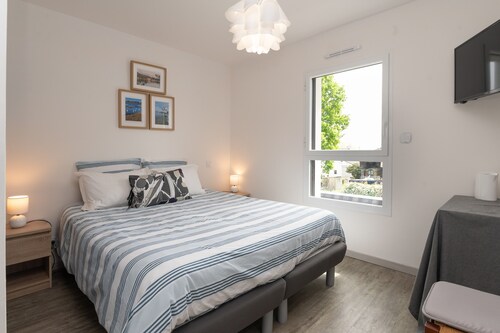 Chambre d’hôtes « Les Reflets du Golfe » avec jardin commun et Wi-Fi