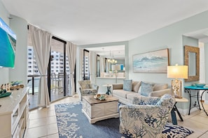 Condo, Multiple Beds (Surfside Resort #410) | Living area - Surfside Resort #410 (Miramar Beach)