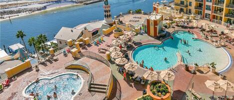Indoor pool, outdoor pool