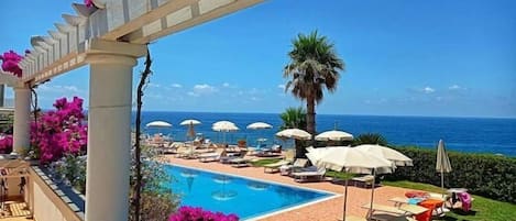 Standard Triple Room, Balcony, Sea View | Pool