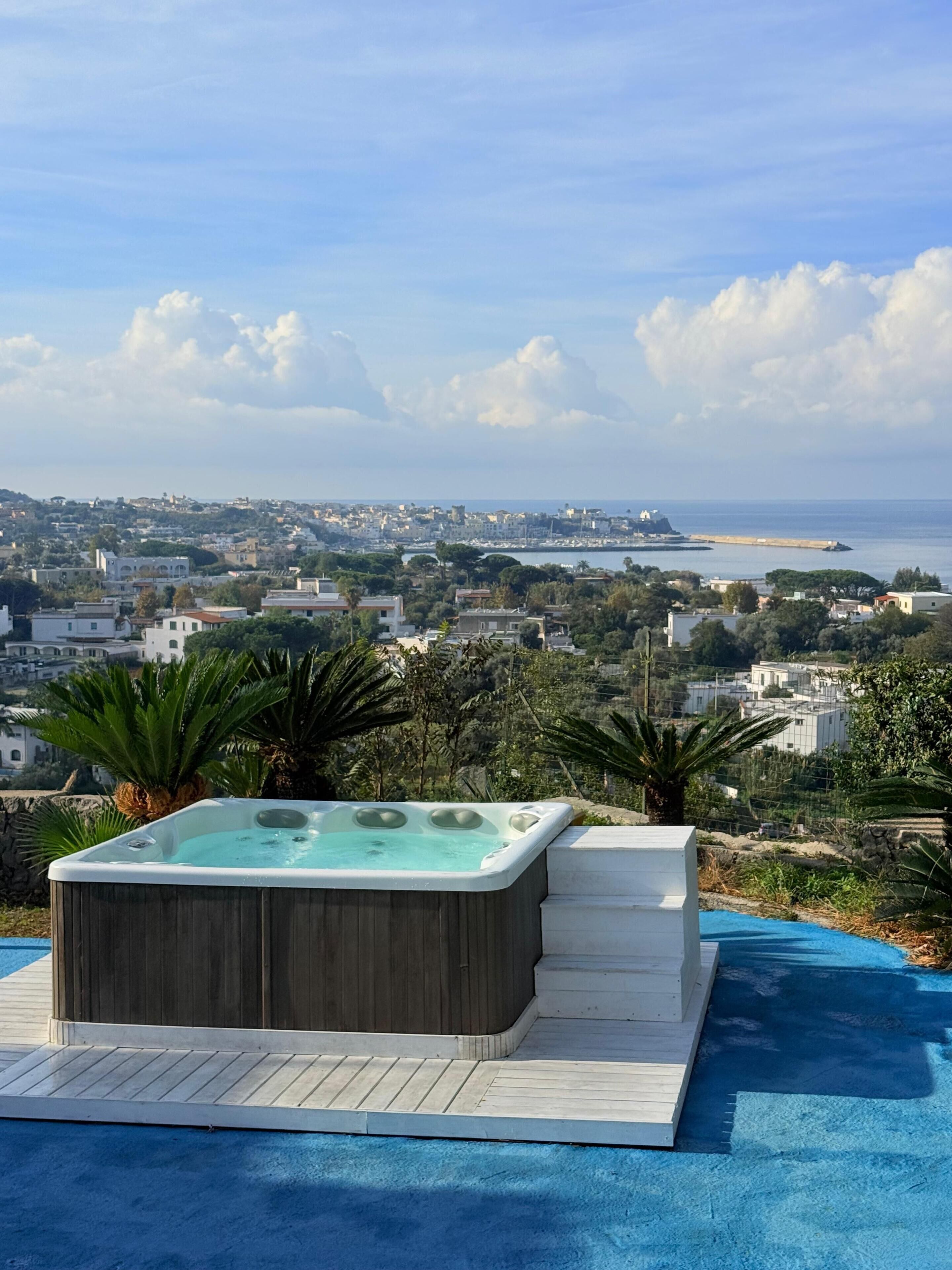 Indoor pool, outdoor pool, pool umbrellas, sun loungers
