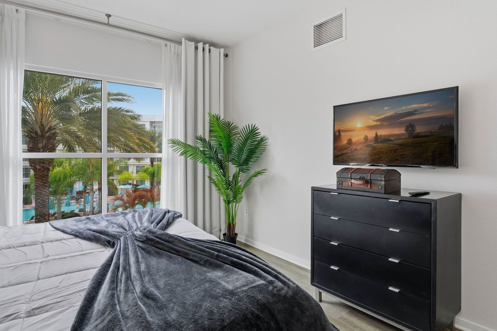 公寓 (2 Bedrooms) | 2 多间卧室、办公桌、笔记本电脑工作区、遮光窗帘