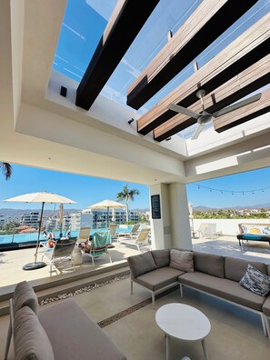 Terrace/patio - Oceanview Pavilion Bucerías. 2BR. New Listing - Check In to the Extraordinary! (Bucerías)