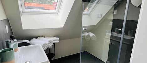 Towels, soap, toilet paper