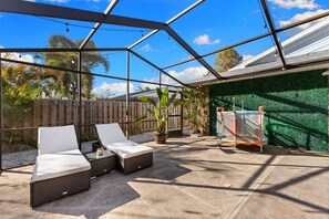 Terrace/patio - Golden Palms - Pool • Billiards • Firepit • BBQ (Sarasota)