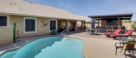 A heated pool