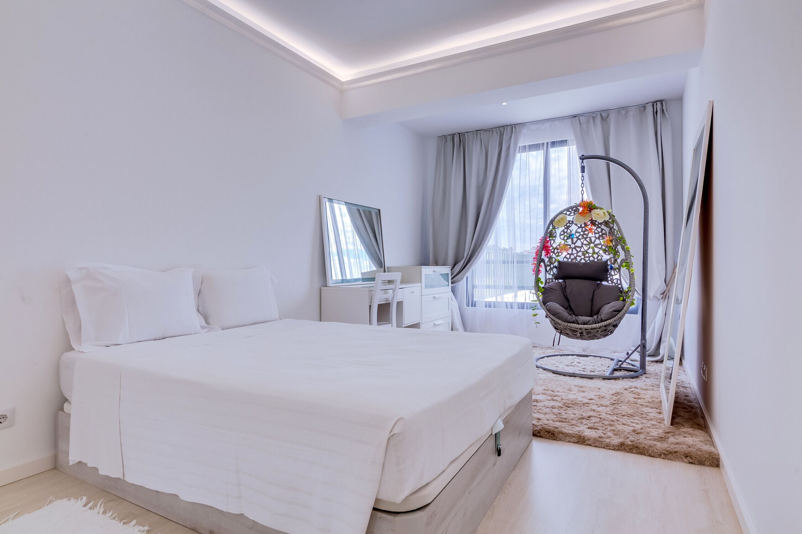 อพาร์ทเมนท์, 3 ห้องนอน, ใช้สระว่ายน้ำได้ | 3 ห้องนอน, ผ้าปูที่นอน