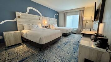 Schreibtisch, laptopgeeigneter Arbeitsplatz, Verdunkelungsvorhänge