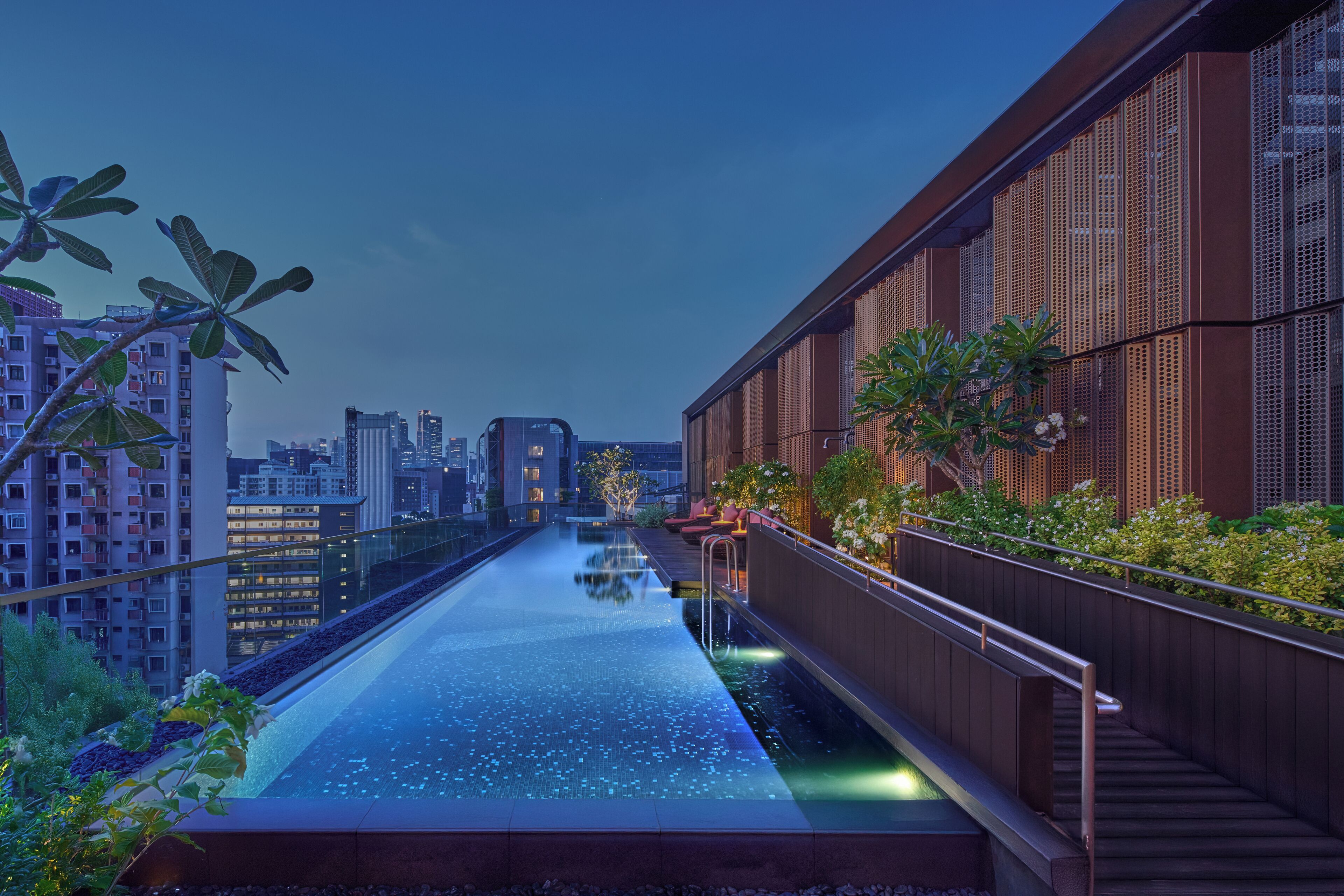 Rooftop pool