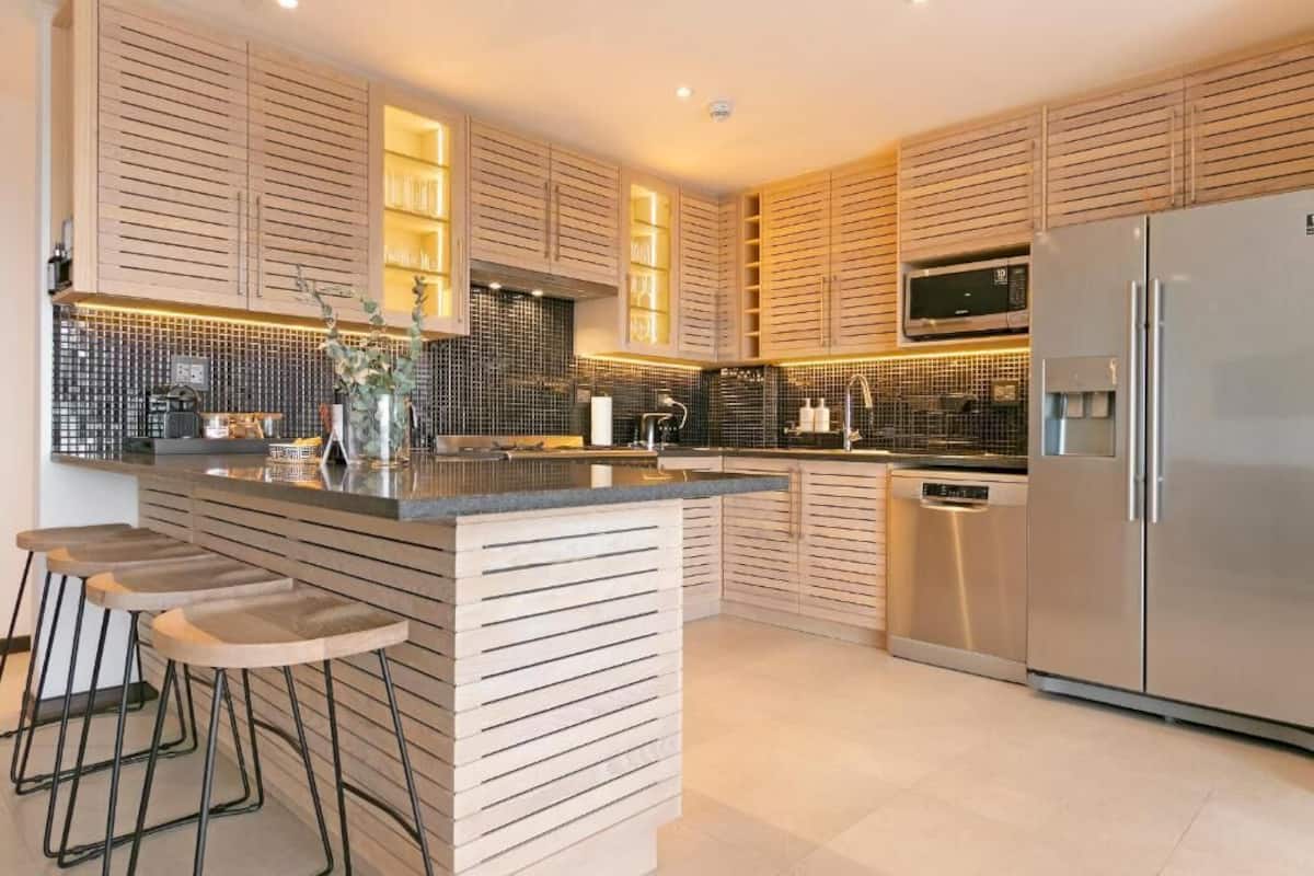 Appartement, balcon, vue ville | Cuisine privée