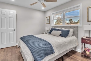 4 dormitorios, tabla de planchar con plancha, wifi y ropa de cama