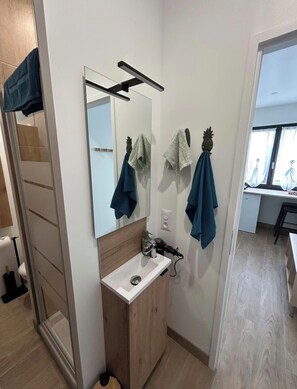 Bathroom - Studio with garden (Chasseneuil-du-Poitou)