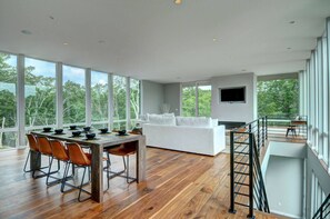 Dining - Modern Waterfront w/ Pool + Beach Access (East Hampton)