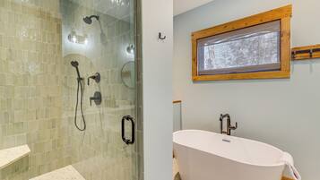 Hair dryer, towels