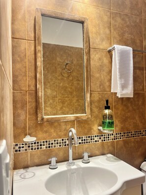 Towels, soap, toilet paper