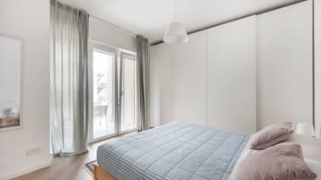 2 Schlafzimmer, Reisekinderbett, kostenloses WLAN