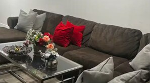 Living area - Cozy basement suit (Edmonton)