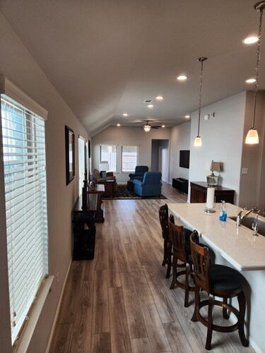 Peaceful two bedroom home for families looking for a comfortable space to stay.