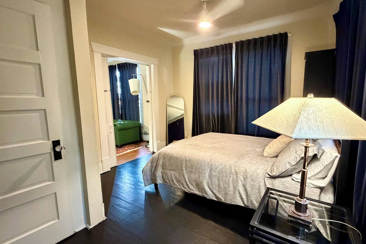 Classic Apartment, 2 Bedrooms, Kitchen, Courtyard Area | Desk, laptop workspace, blackout drapes, iron/ironing board