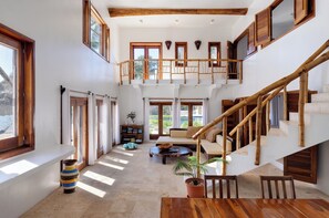Living area - 2-bedroom villa in soothing San Pedro with cool AC (San Pedro)