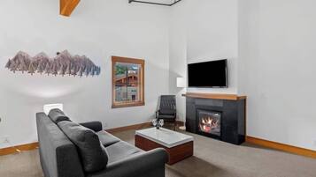 Fernseher, Kamin, Arbeitsbereiche