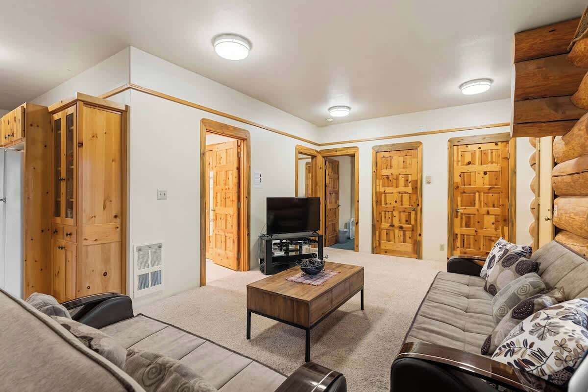 TV, fireplace, video games