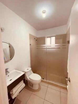 Towels, soap, toilet paper
