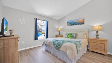 Individually furnished, blackout curtains, iron/ironing board