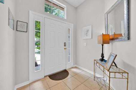 Interior entrance. Family Friendly Davenport Pool Villa