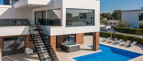 A heated pool