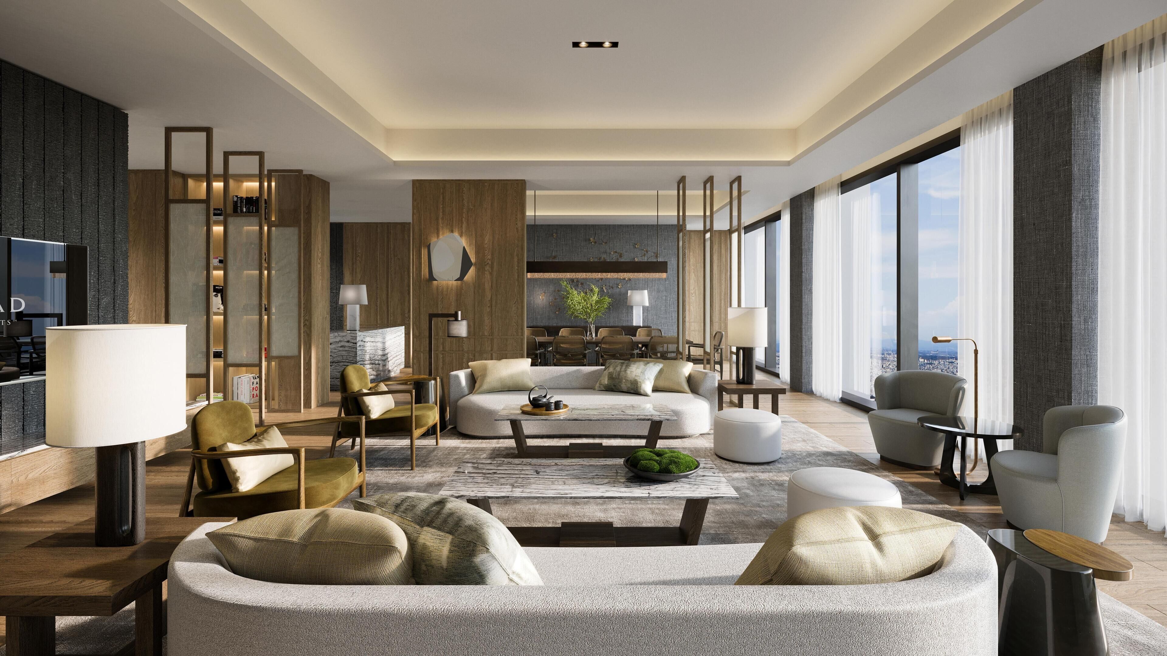 Suite, 1 King-Bett (Conrad) | Wohnbereich