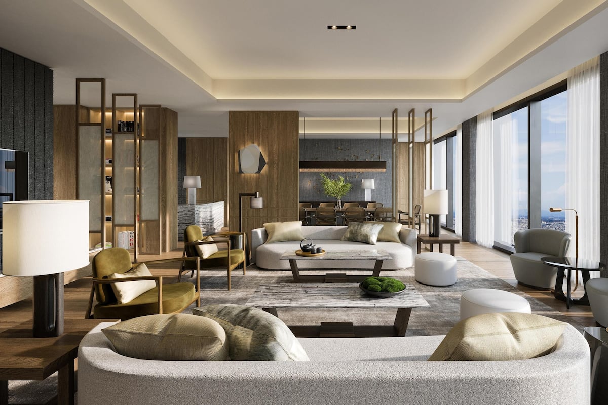 Suite, 1 King-Bett (Conrad) | Wohnbereich