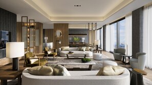 Suite, 1 King Bed (Conrad) | Living area - Conrad Nagoya (Nagoya)