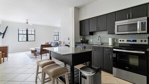 Fridge, dining tables - Landing | Chic 1BD, Gym, Clubhouse (Miramar)