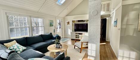 Smart TV, table football, books