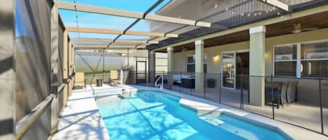 A heated pool