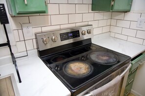 Microwave, oven, stovetop