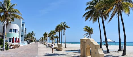 Sun loungers, beach towels